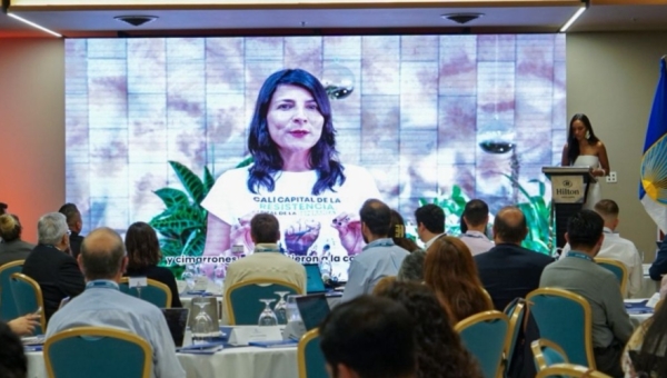 Imagen de la Directora Irene Velez en XII Diálogo Regional de Política